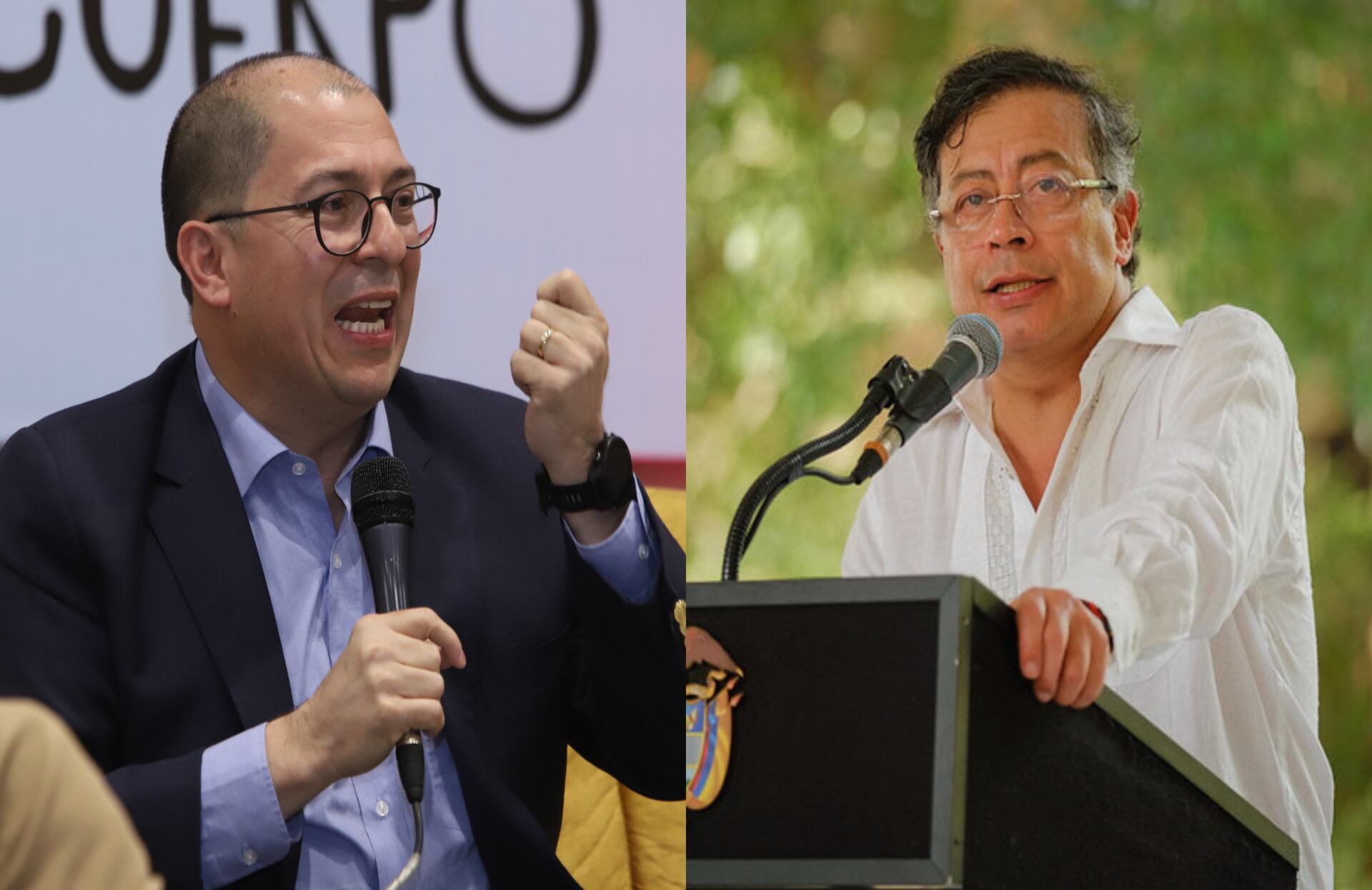 Francisco Barbosa y Gustavo Petro.
