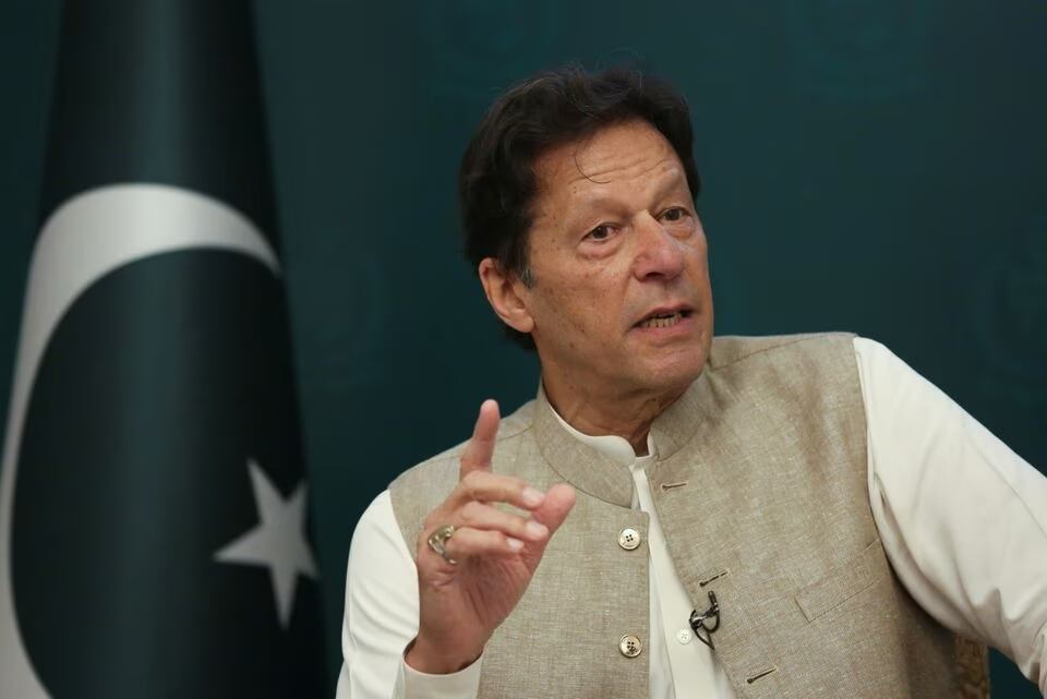 Pakistan's Prime Minister Imran Khan speaks during an interview with Reuters in Islamabad, Pakistan June 4, 2021. REUTERS/Saiyna Bashir/File Photo