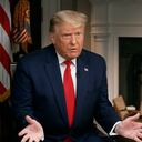 In this image provided by CBSNews/60 MINUTES, President Donald Trump speaks during an interview conducted by Lesley Stahl in the White House, Tuesday, Oct. 20, 2020. CBS' pioneering newsmagazine is consistently one of the most-watched programs on television and its viewership is up 9 percent over last year, the Nielsen company said. That's not only more than any other prime-time program on ABC, CBS, NBC and Fox, it's also one of only four on those networks to show a year-to-year increase. (CBSNews/60 MINUTES via AP, File)