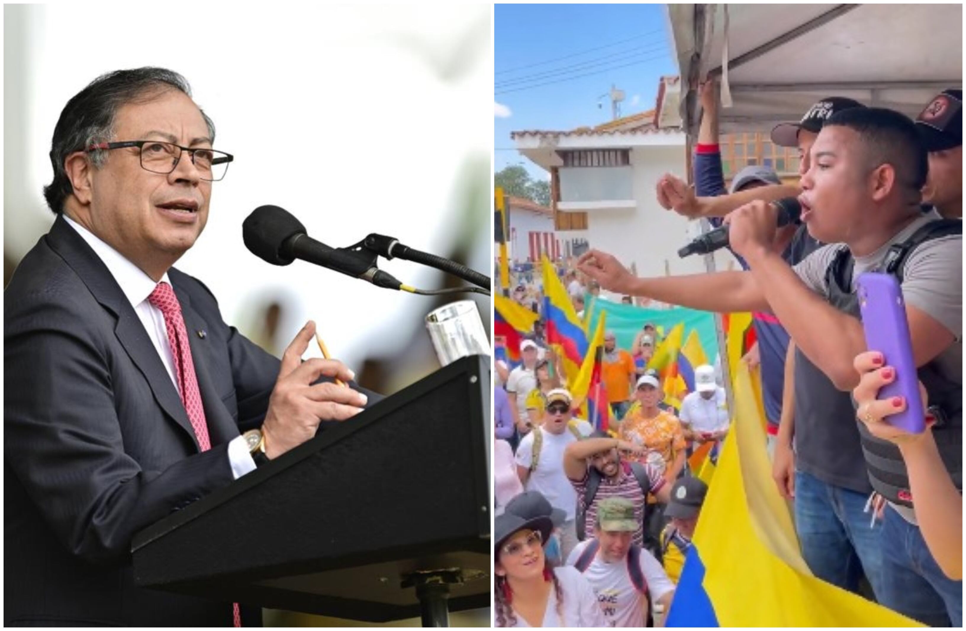 Presidente Gustavo Petro y representante Miguel Polo Polo.