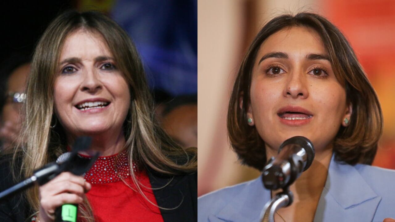 De izquierda a derecha: Paloma Valencia y Laura Sarabia.