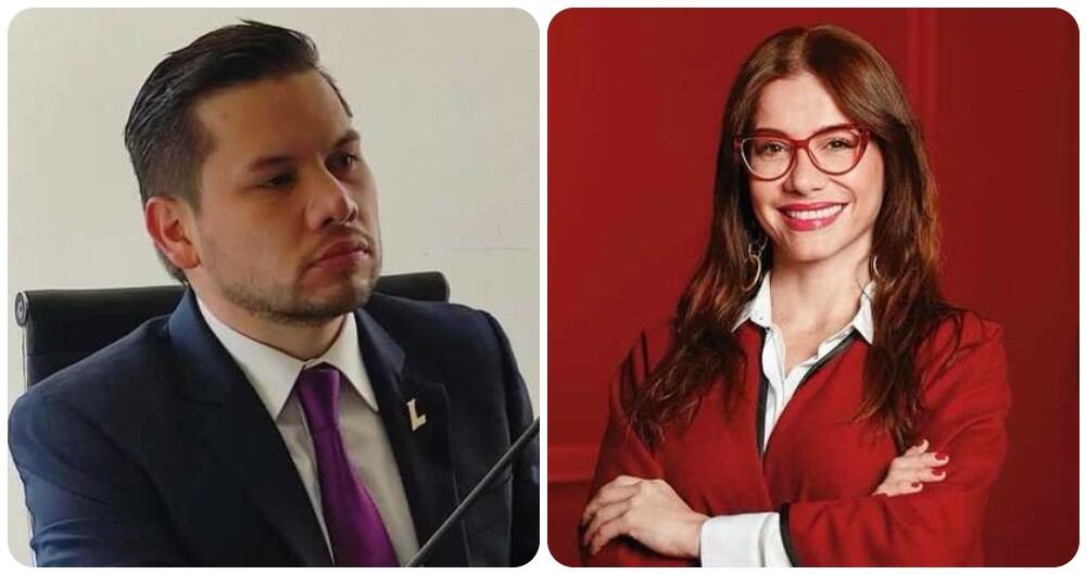 Andrés Calle (Partido Liberal) y Catherine Juvinao (Alianza Verde).