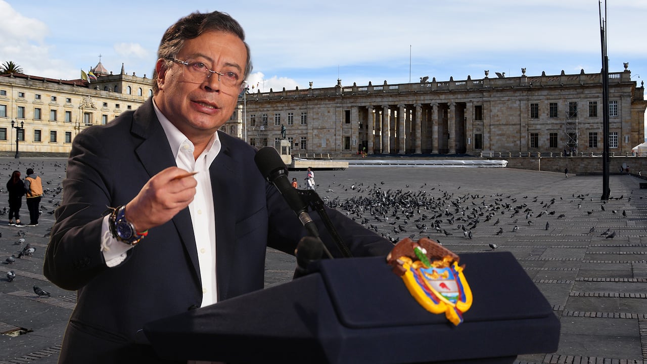 Plaza de Bolivar y Gustavo Petro