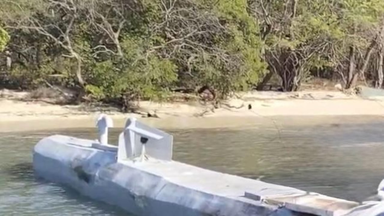 Este es el primer narcosubmarino encontrado por la Armada que no necesitaba de tripulación para enviar cocaína al exterior.