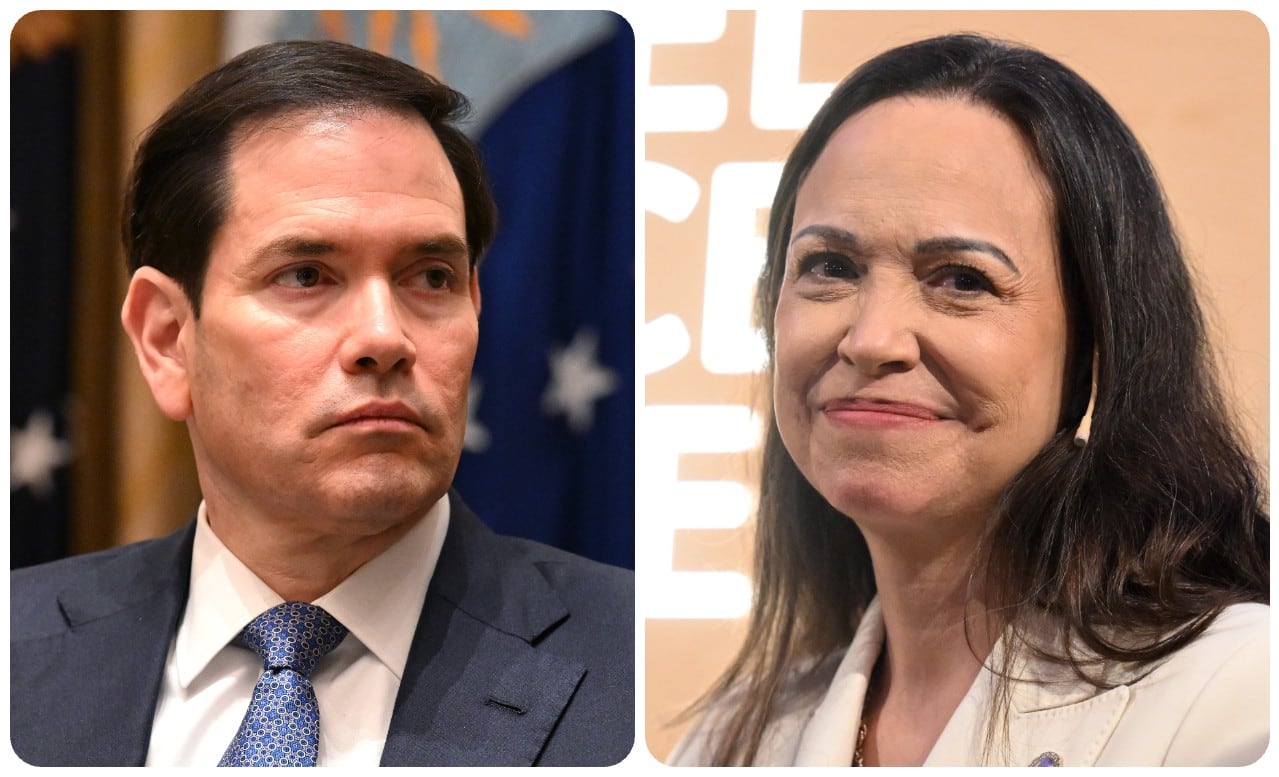 Marco Rubio y María Corina Machado