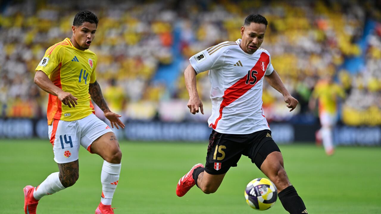 Colombia vs. Perú por las eliminatorias al Mundial 2026.