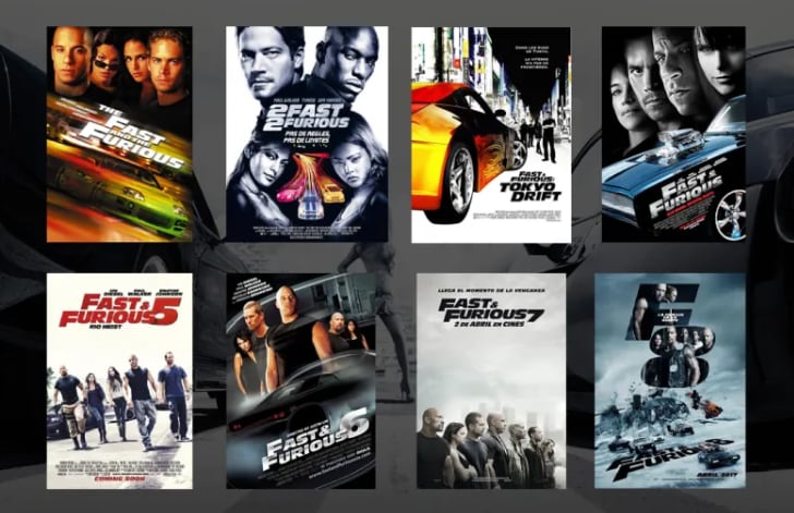 Este es el orden cronológico para ver la saga de 'Rápidos y furiosos'.