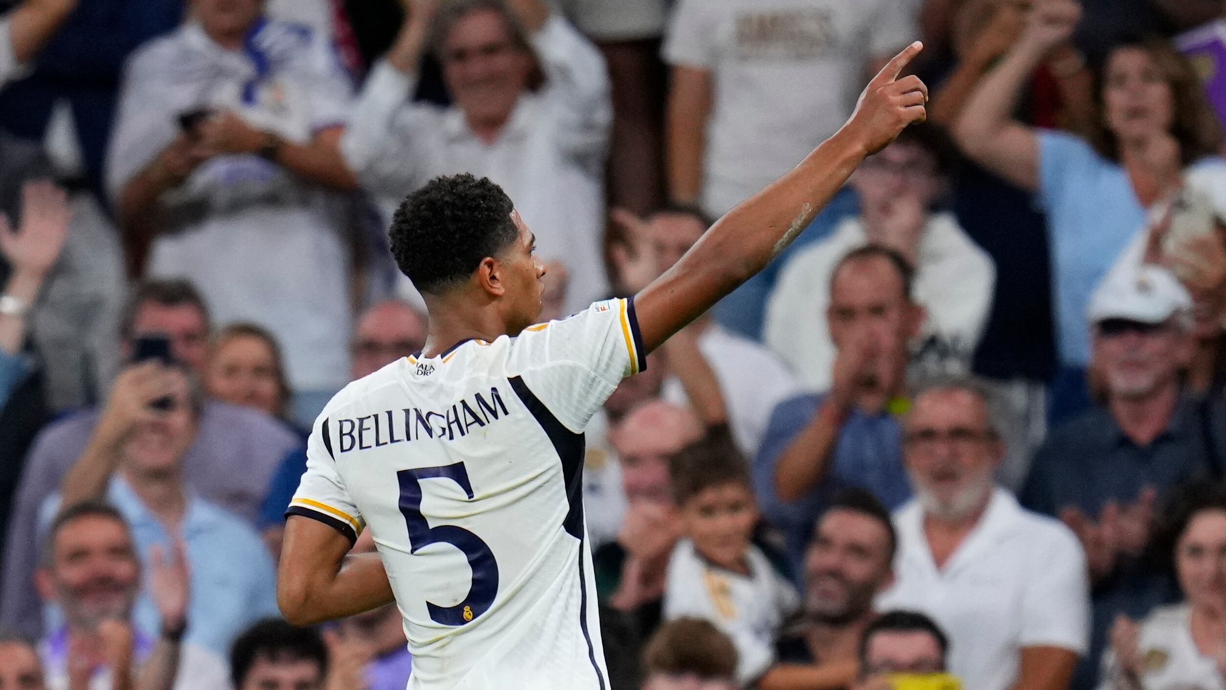 Jude Bellingham, autor del gol de la victoria del Real Madrid sobre Unión Berlín por la primera fecha de la fase de grupos de la UEFA Champions League 2023-2024