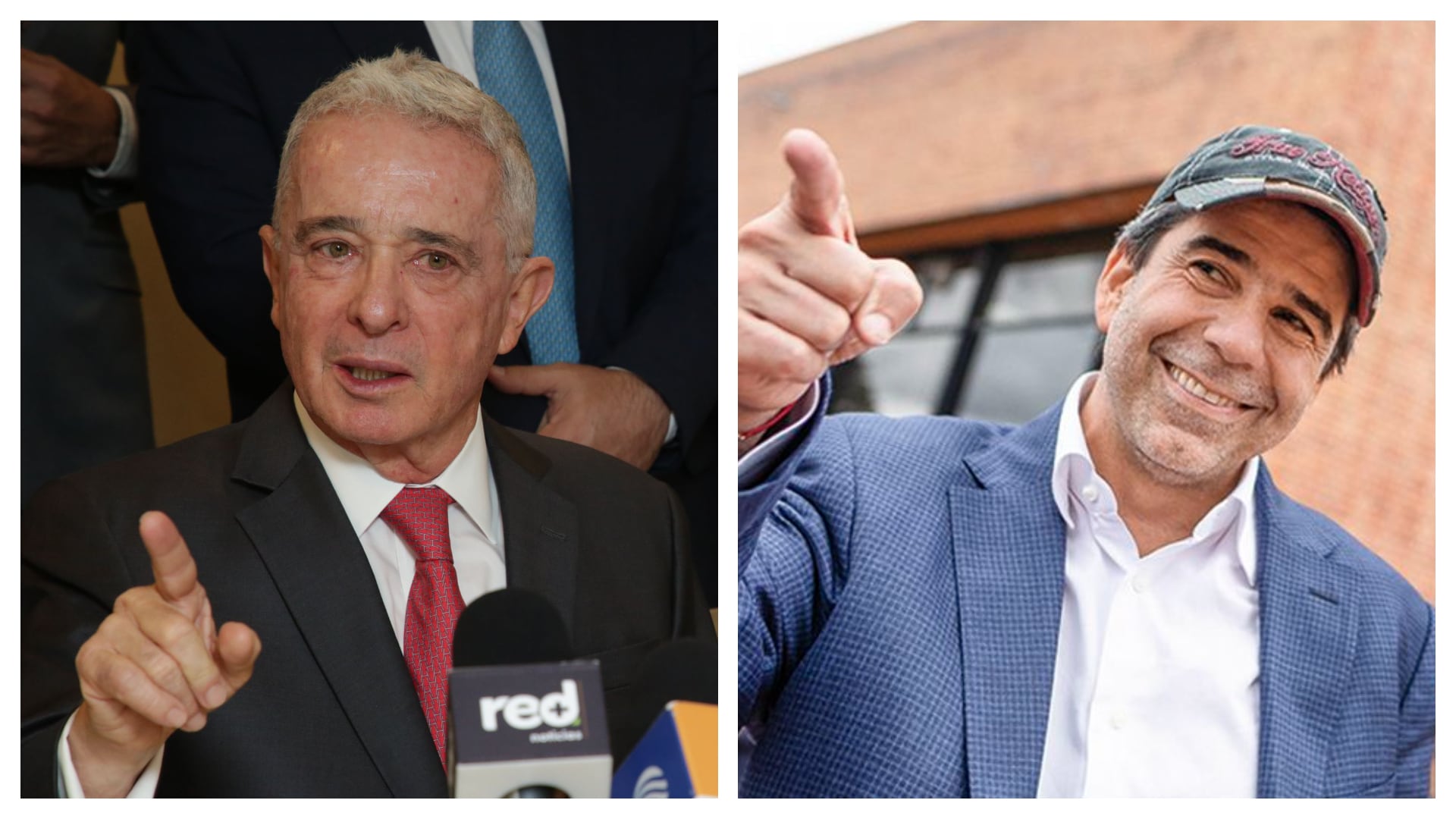 Álvaro Uribe y Álex Char.