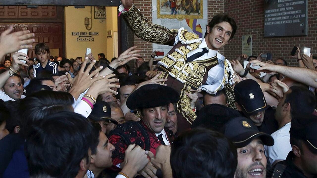 Madrid, plaza de toros de Las Ventas. Sebastián Castella es el torero francés más importante de la historia. Ha salido 5 veces a hombros por la puerta grande de Las Ventas.
