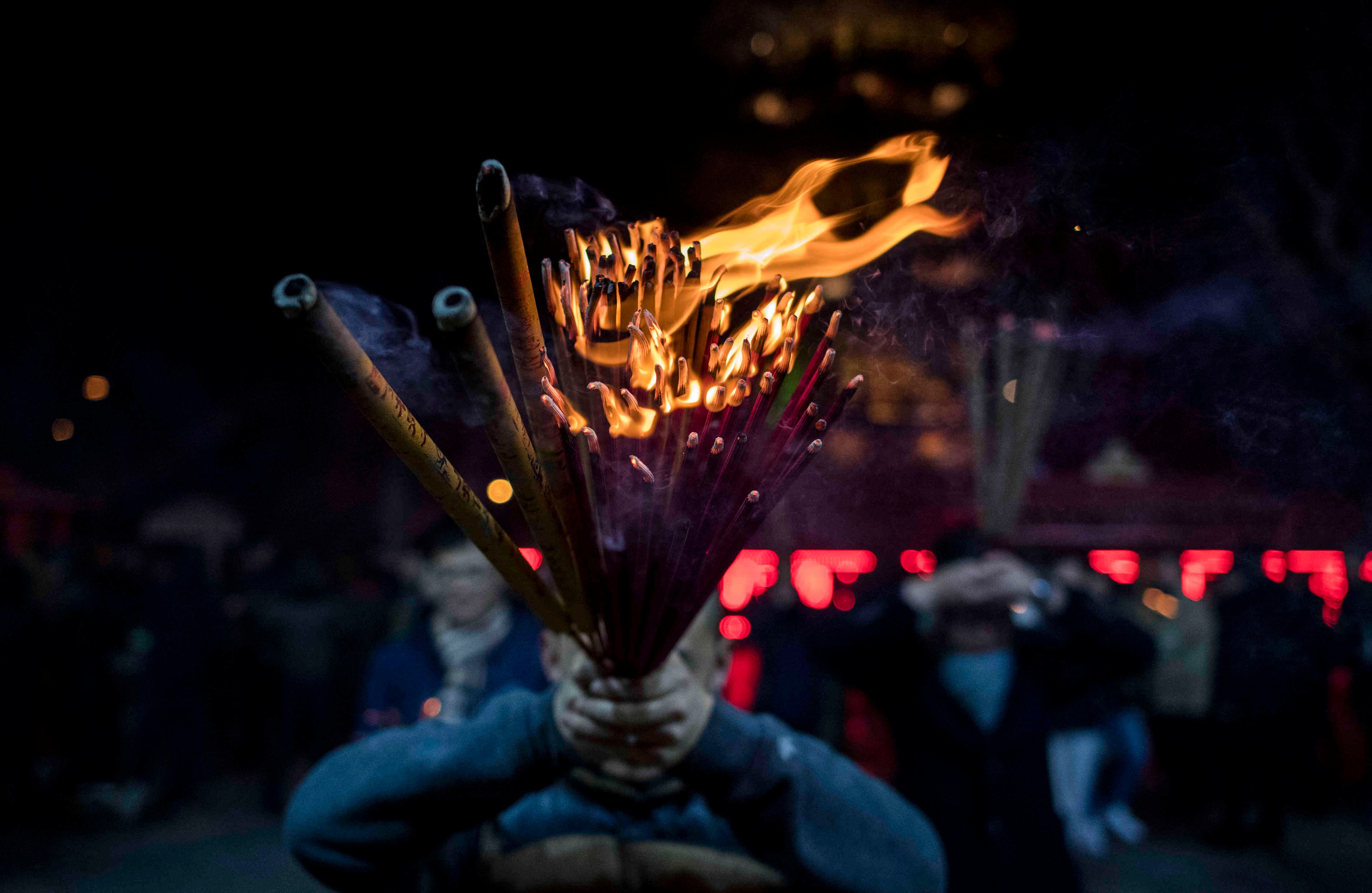 Templo Longhua en Shangái . Foto de AFP