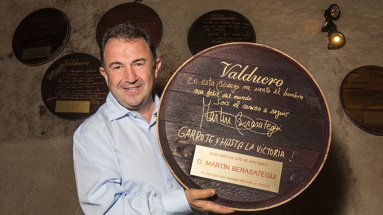 Martin Berasategui, el chef con más estrellas Michelin de España.