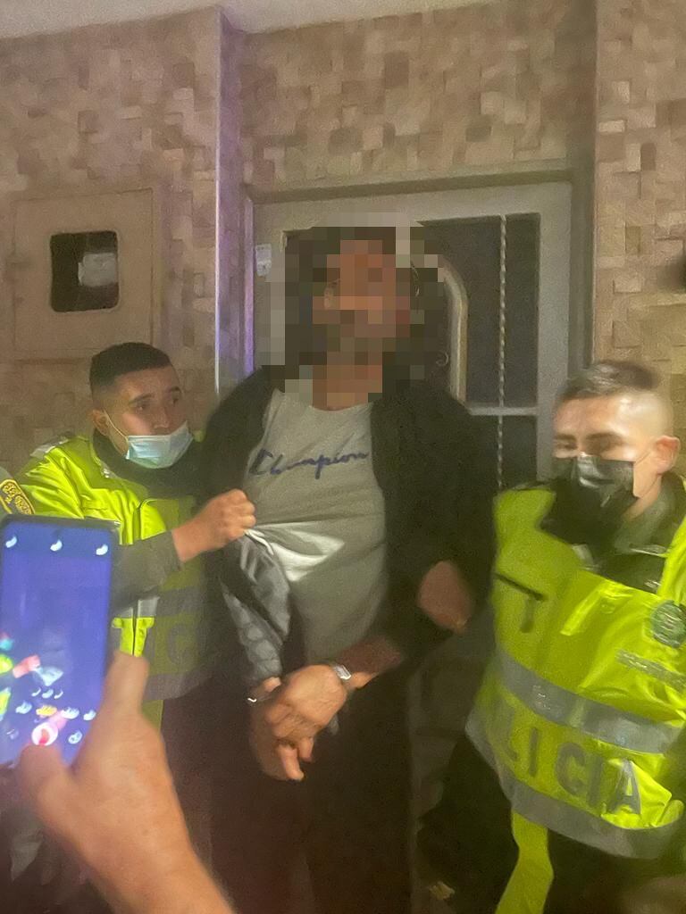 Francisco Álvarez al momento de la captura.