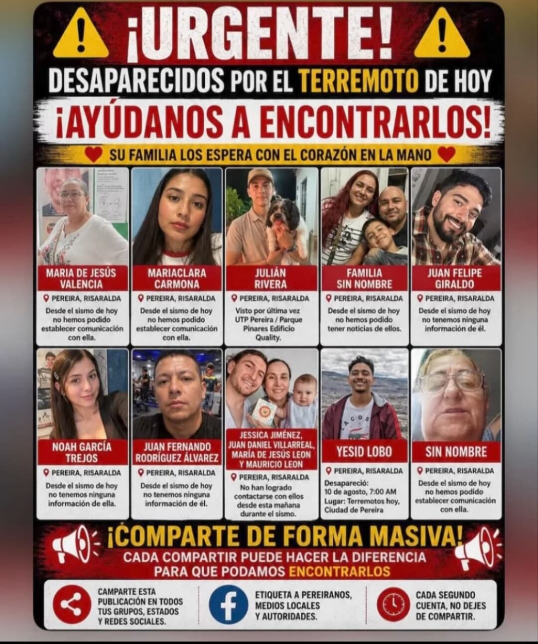 Si tiene información, se puede comunicar con las autoridades.