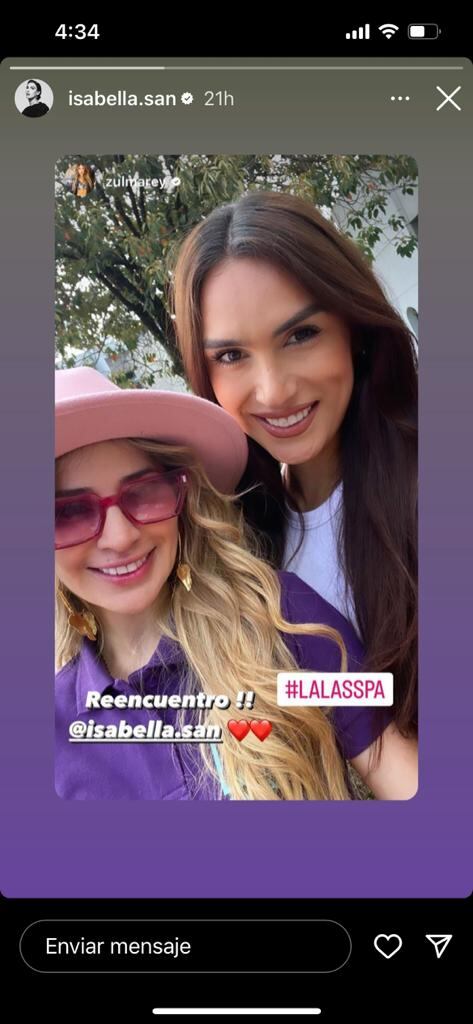 Zulma Rey e Isabella Santiago dieron de qué hablar por foto.