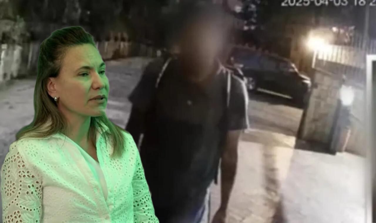 Este hombre quedó grabado en una cámara de seguridad.