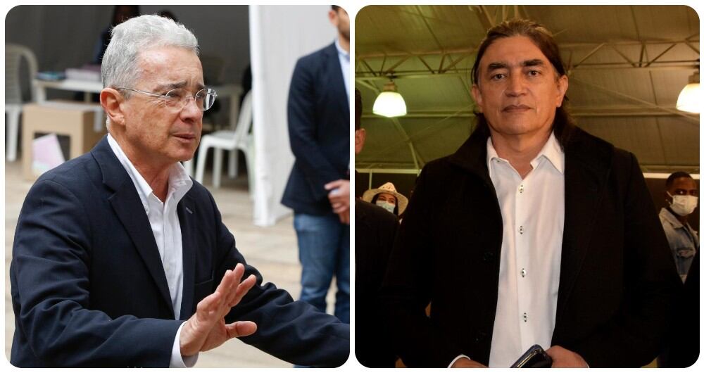 Álvaro Uribe y Gustavo Bolívar