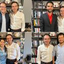 Federico Gutiérrez con Alejandro Arias, Farley Macías, Janeth Hurtado y José Luis Marín.