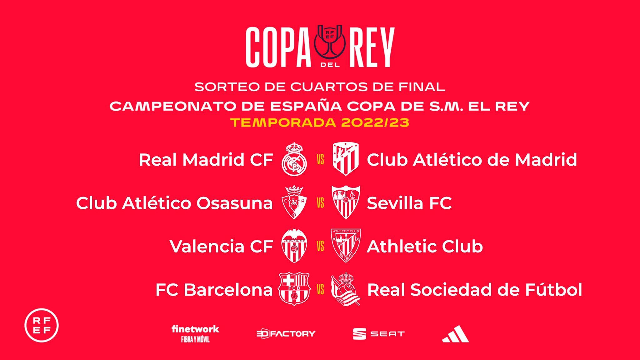 Fase de cuartos de final de la Copa del Rey