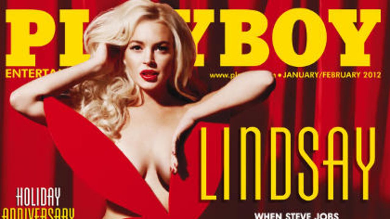Portada de Playboy en la que aparece la actriz estadounidense Lindsay Lohan.
