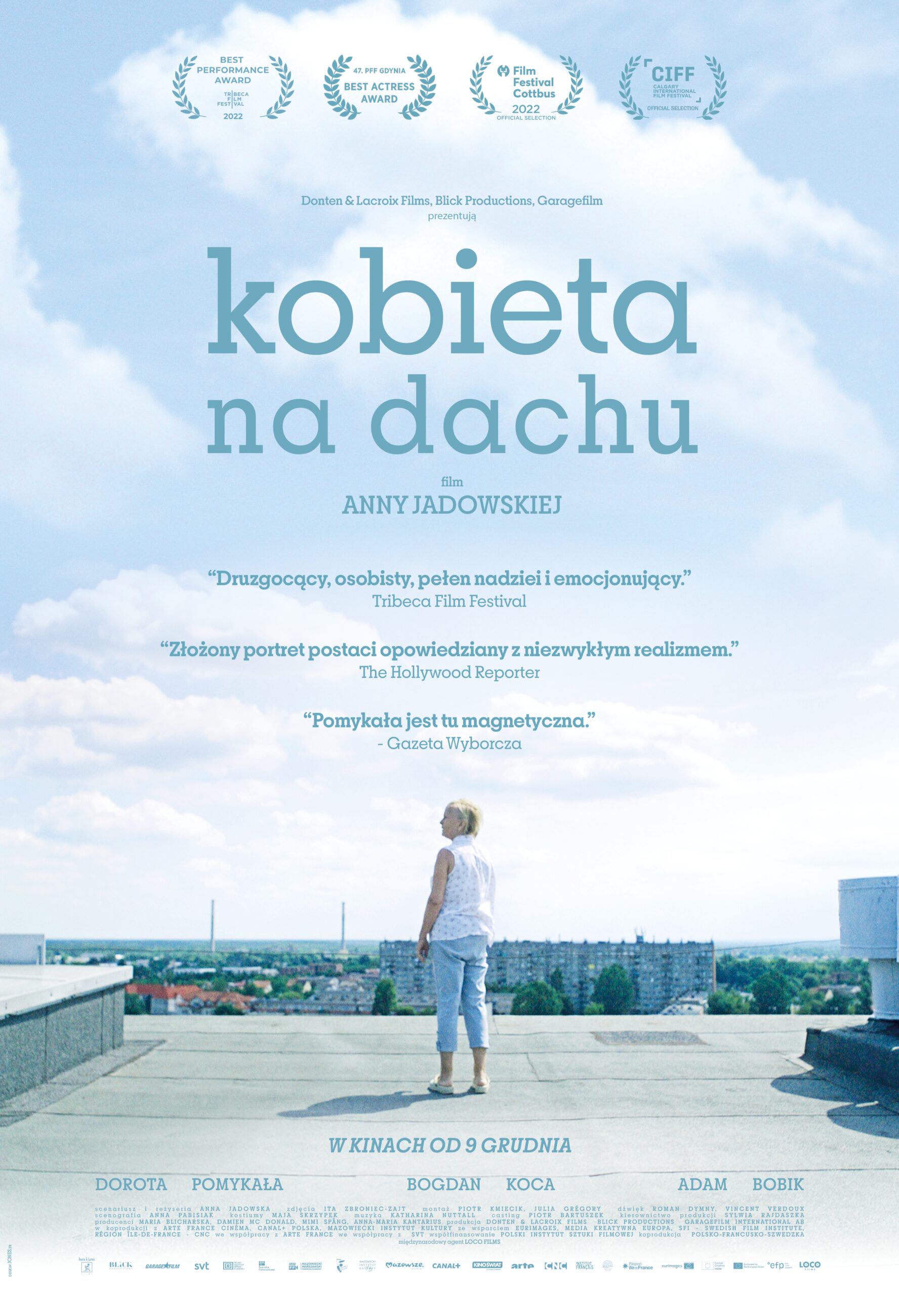 ‘Kobieta na Dachu’ (Mujer en el techo), Polonia. Drama. Nominada en el Tribeca Film Festival a Mejor interpretación internacional y Mejor largometraje internacional de ficción.