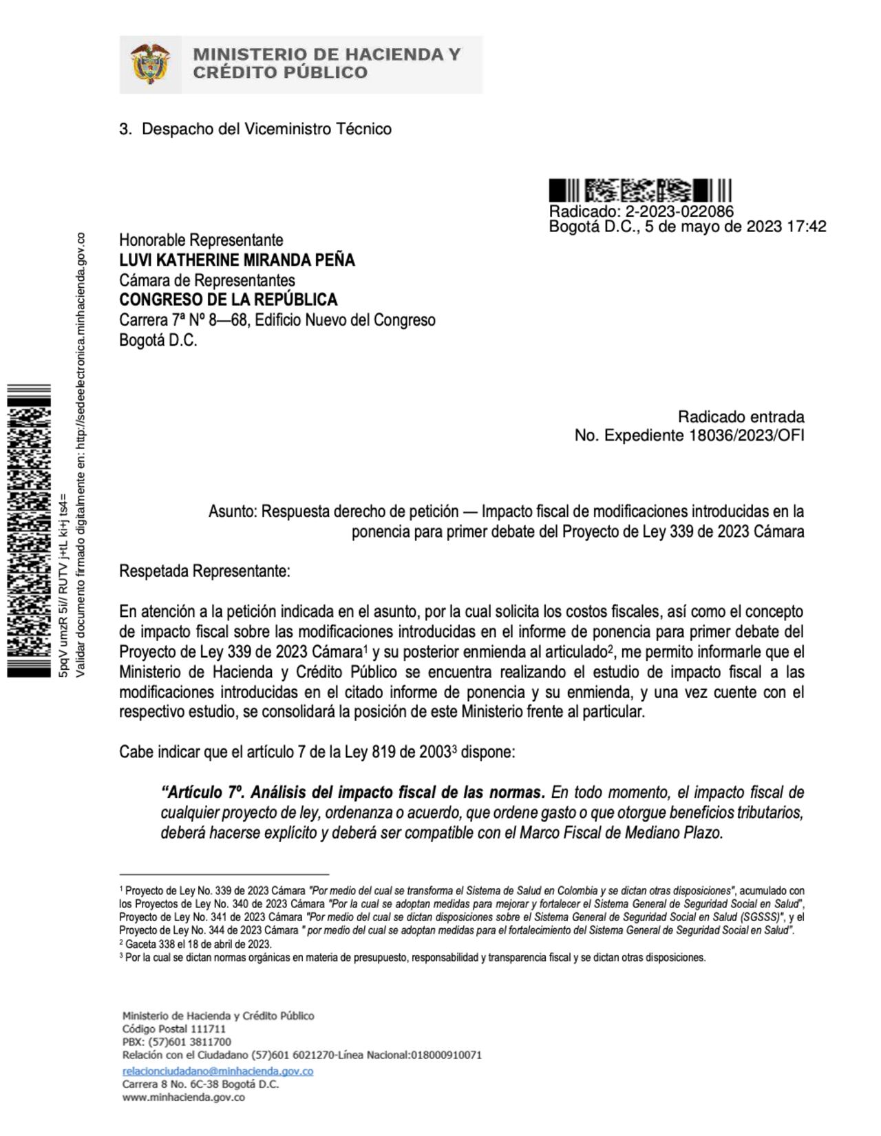 Documento de respuesta a Katherine Miranda.