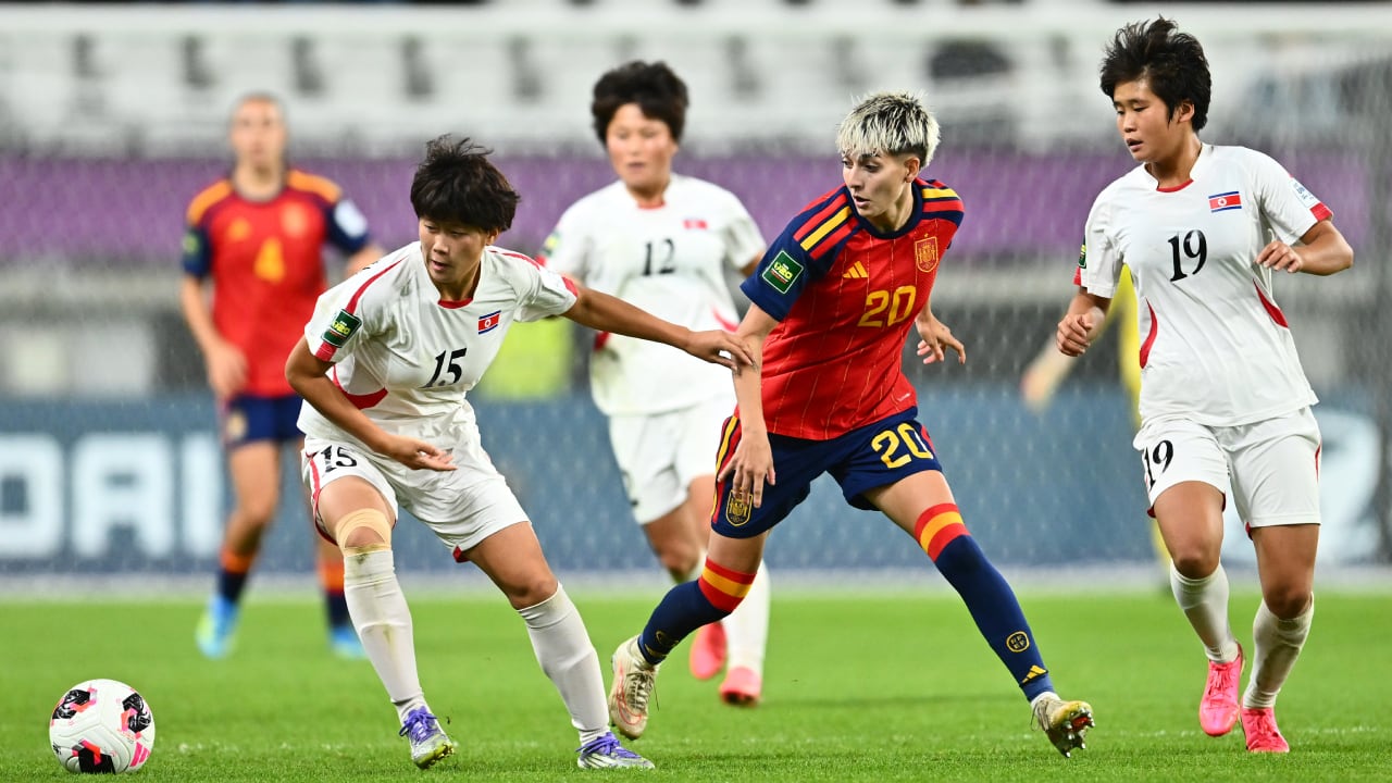 España vs. Corea del Norte en la final del Mundial Femenino Sub-20.