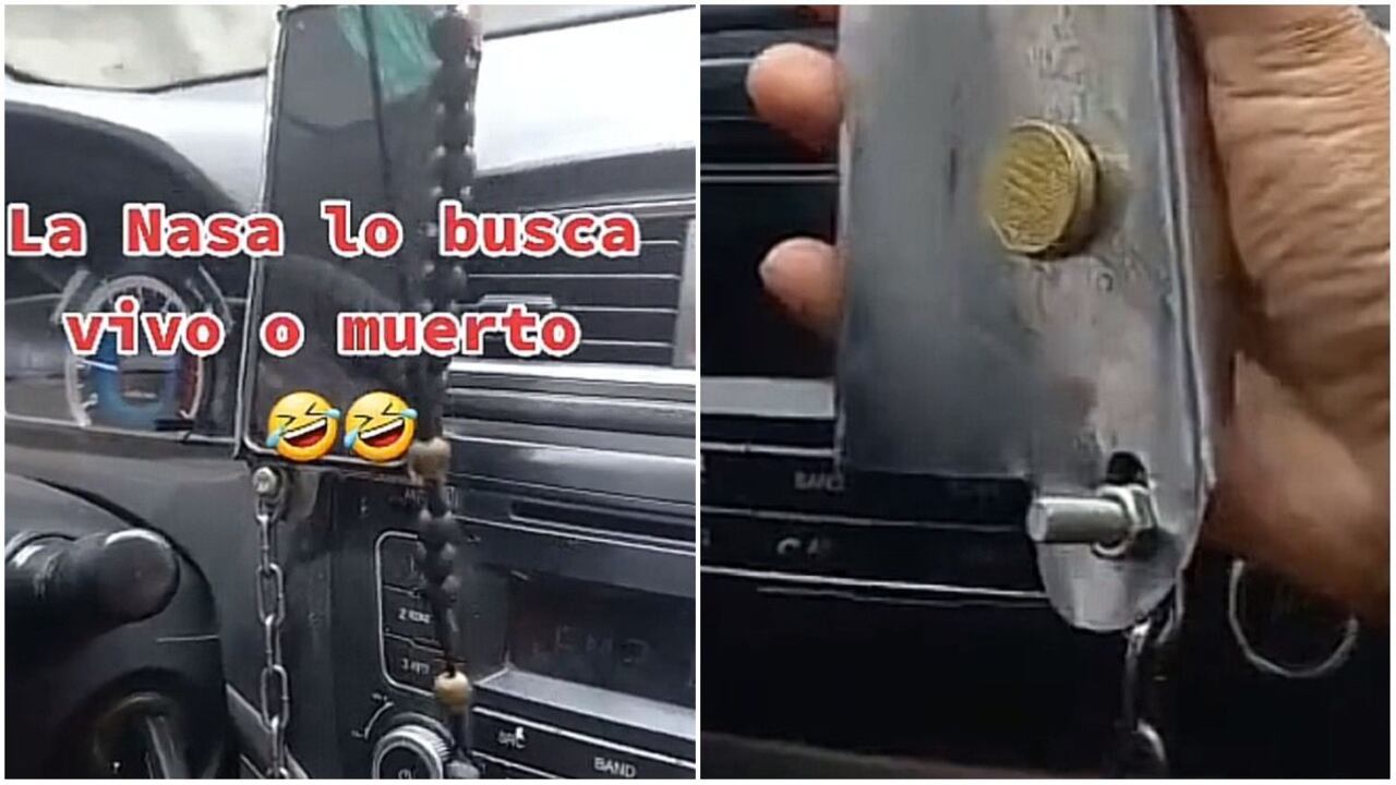 El pasajero no aguanta la curiosidad y decide indagar sobre las razones por las que aquel hombre tenía su celular asegurado con una gruesa cadena de metal, la descripción de lo que estaba presenciando se hizo viral en las redes sociales.