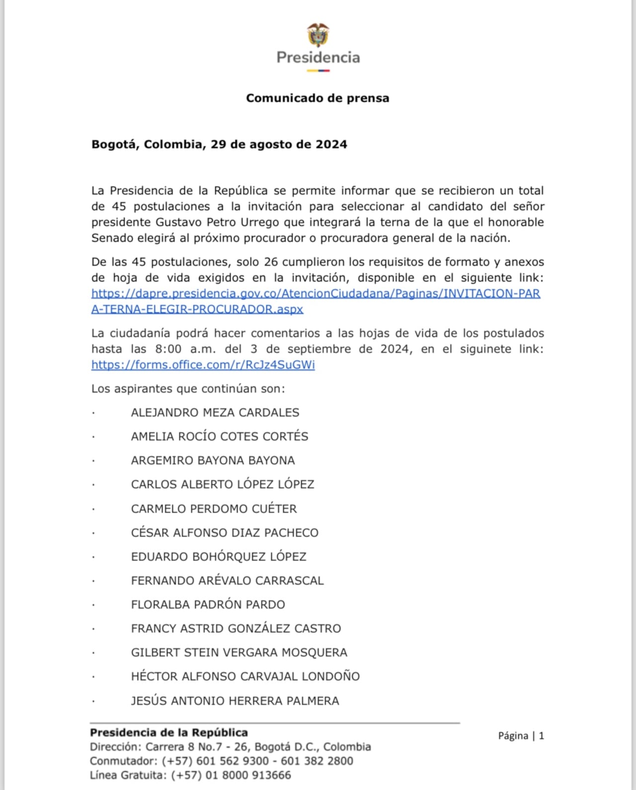 Lista candidatos