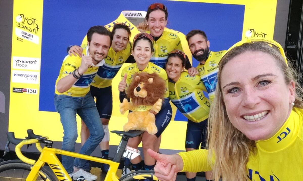 Paula Patiño, Movistar Team en el Tour de Francia 2022. Foto: Prensa Movistar Team.