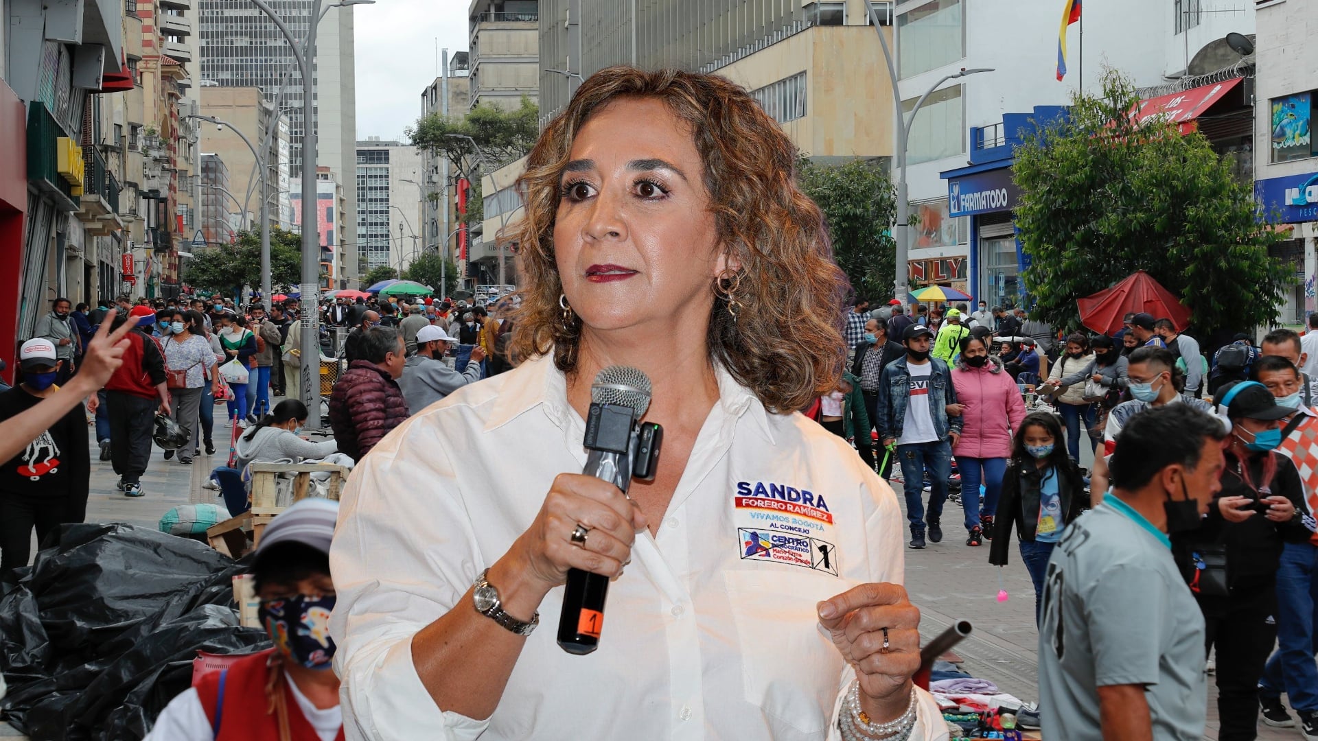 Sandra Forero denuncia toma del espacio público.