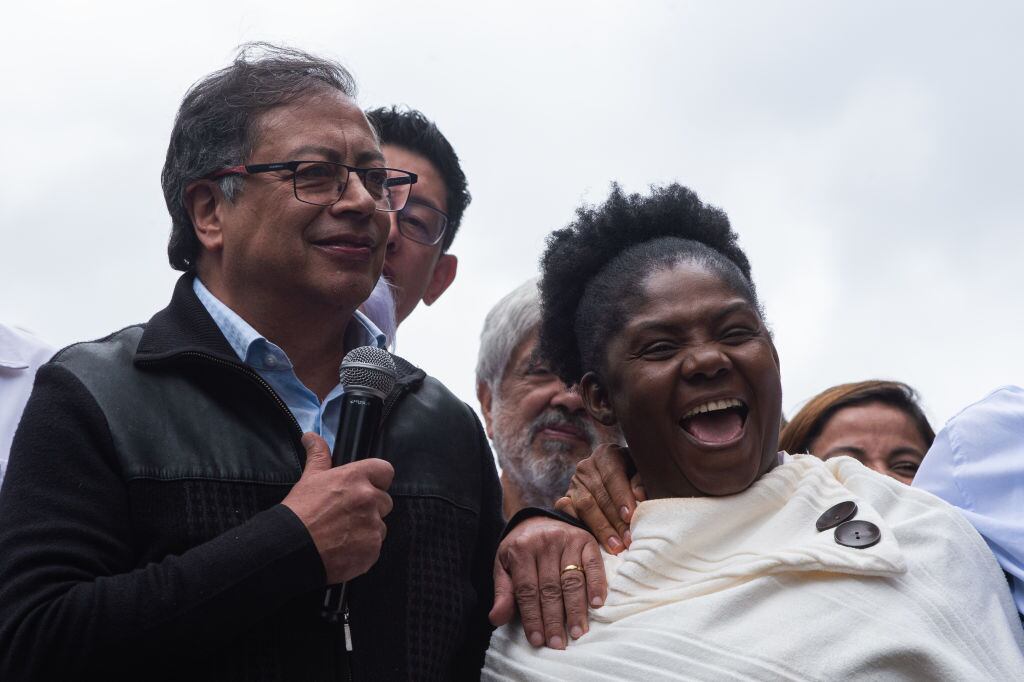 El presidente Gustavo Petro y la vicepresidenta Francia Márquez, en Bogotá