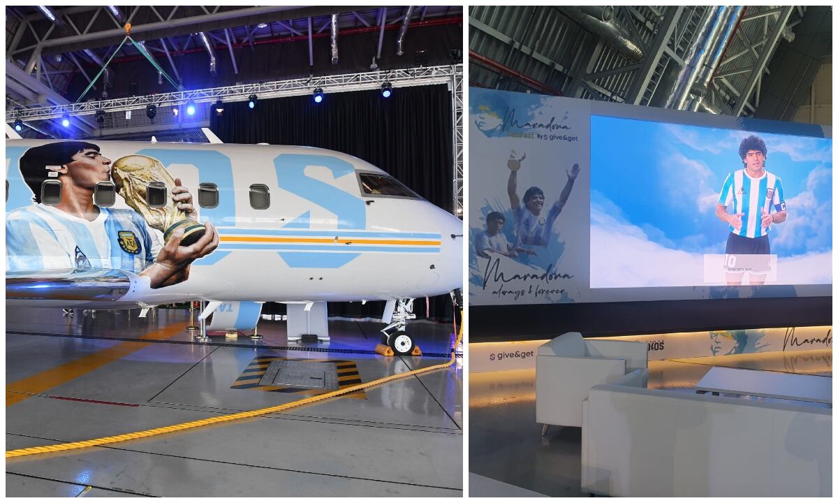 A través de inteligencia artificial, la agencia creativa argentina Genosha logró recrear el avatar de la leyenda del fútbol mundial que interactúa y contesta preguntas de los asistentes dentro del Tango D10S, un avión que fue acondicionado para poder tener una experiencia interactiva con Diego Armando Maradona.