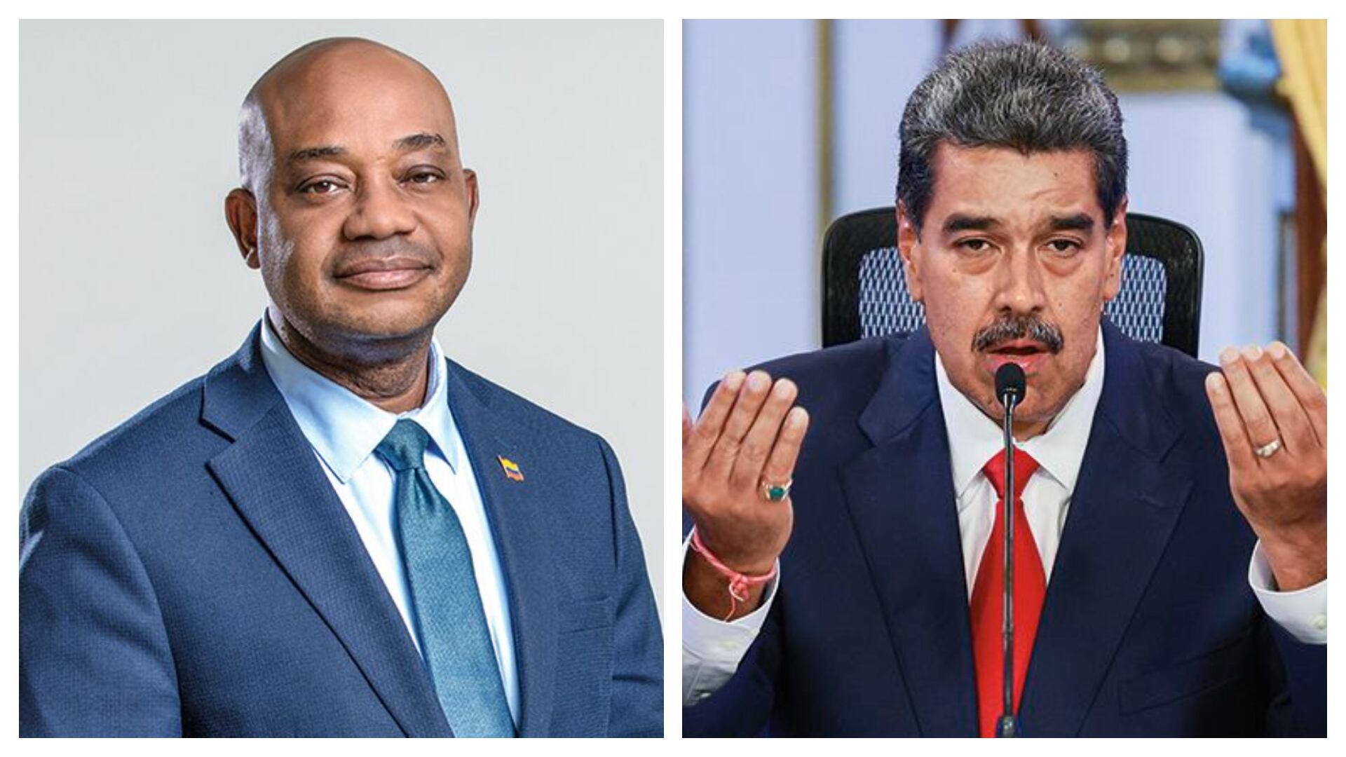 Luis Gilberto Murillo y Nicolás Maduro