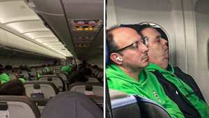 Avión de Nacional en su regreso a Medellín tras perder con La Equidad