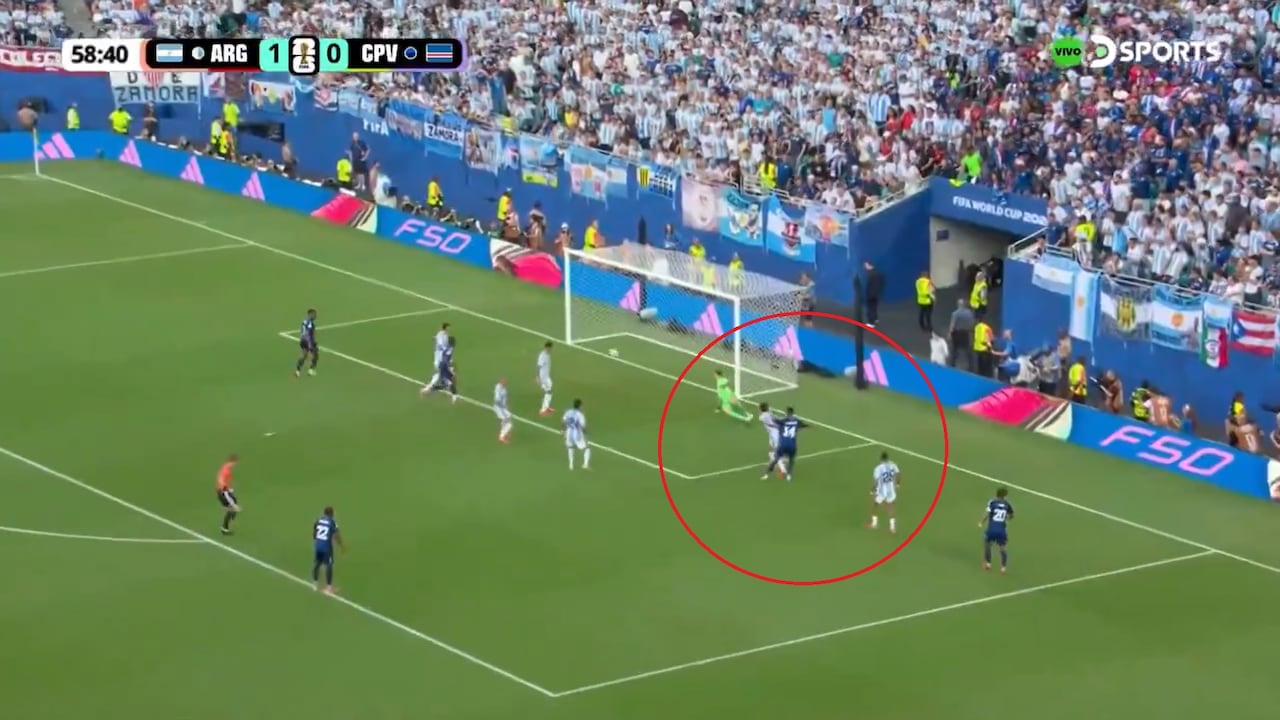 Remate de Cabo Verde ante Argentina.