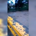 El río Guadalajara de Buga presenta creciente por las fuertes lluvias.