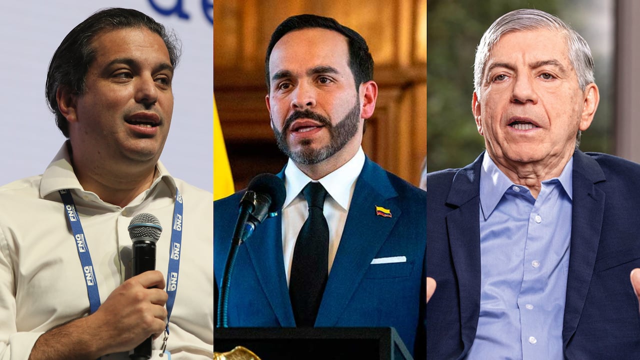 Simón Gaviria, Abelardo De La Espriella y César Gaviria.