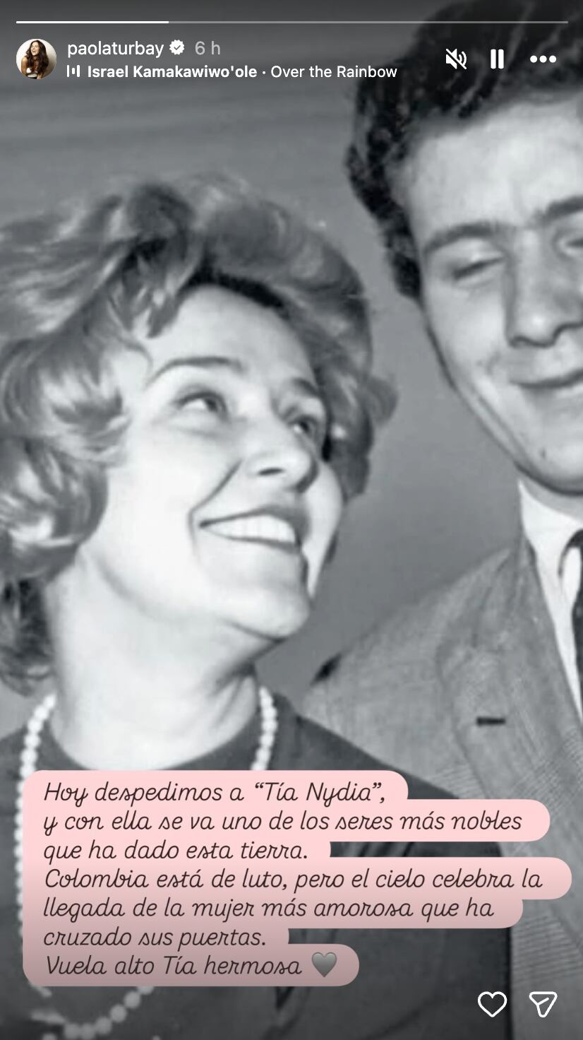 Historia de Paola Turbay, tras conocerse la muerte de Nydia Quintero.