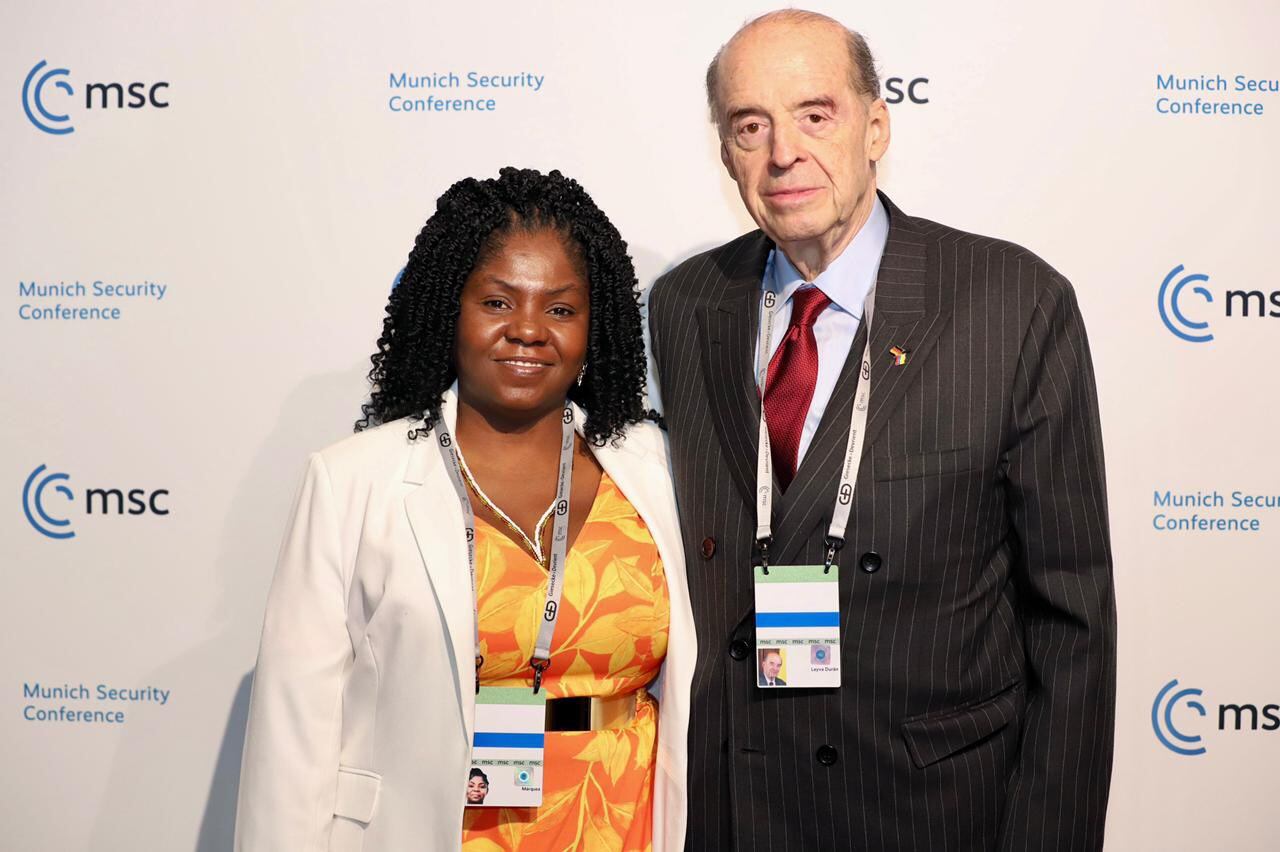 Álvaro Leyva y Francia Márquez en Munich, Alemania.