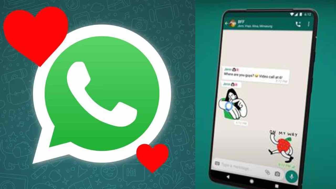 WhatsApp cuenta con una función para crear stickers, que pueden ser usados en San Valentín.