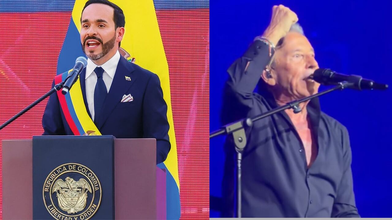 Abelardo De La Espriella y Ricardo Montaner, protagonistas de un mensaje que vinculó a Colombia y Venezuela durante el concierto del cantante.