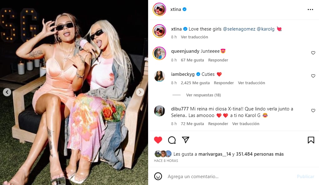 Foto: Instagram @xtina.