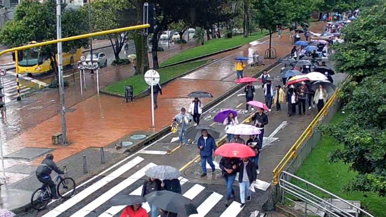 La primera afectación se produjo sobre la carrera séptima debido a la movilización convocada por la organización Pacientes Colombia, como protesta a la reforma a la salud, presentada por el Gobierno del presidente Gustavo Petro al Congreso de la República.