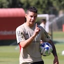 James Rodríguez entrenando con Sao Paulo.