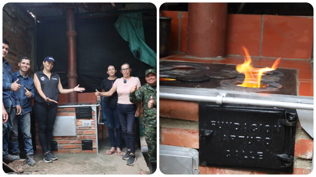 Cuatro familias de las veredas El Trapiche, Los Vados y La Mutis, ubicadas en la zona rural de Los Patios, Norte de Santander, recibieron sus cocinas ecoeficientes.