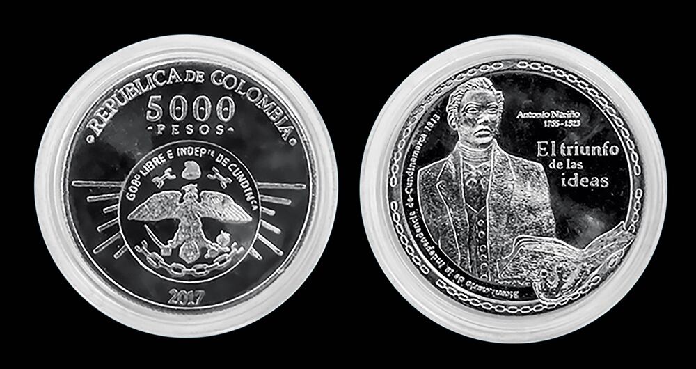Moneda de cinco mil pesos (2017).