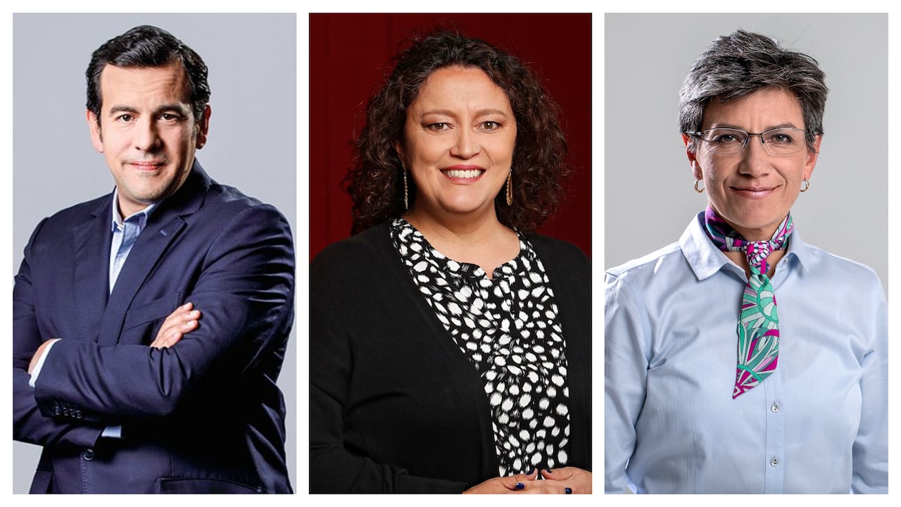 Rodrigo Lara, Angélica Lozano y Claudia López.