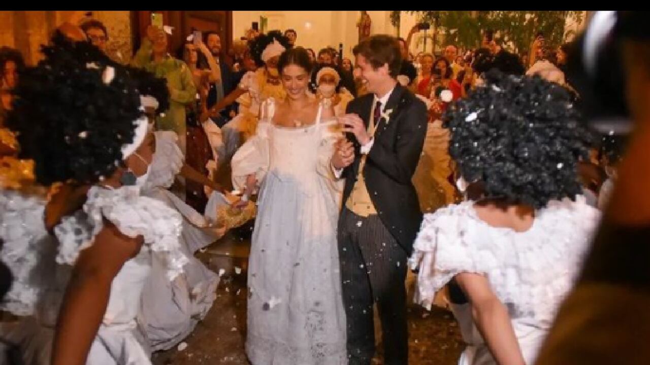 El prínicipe Josef Emanuel y Claudia Echevarría contrajeron nupcias este sábado en Cartagena.