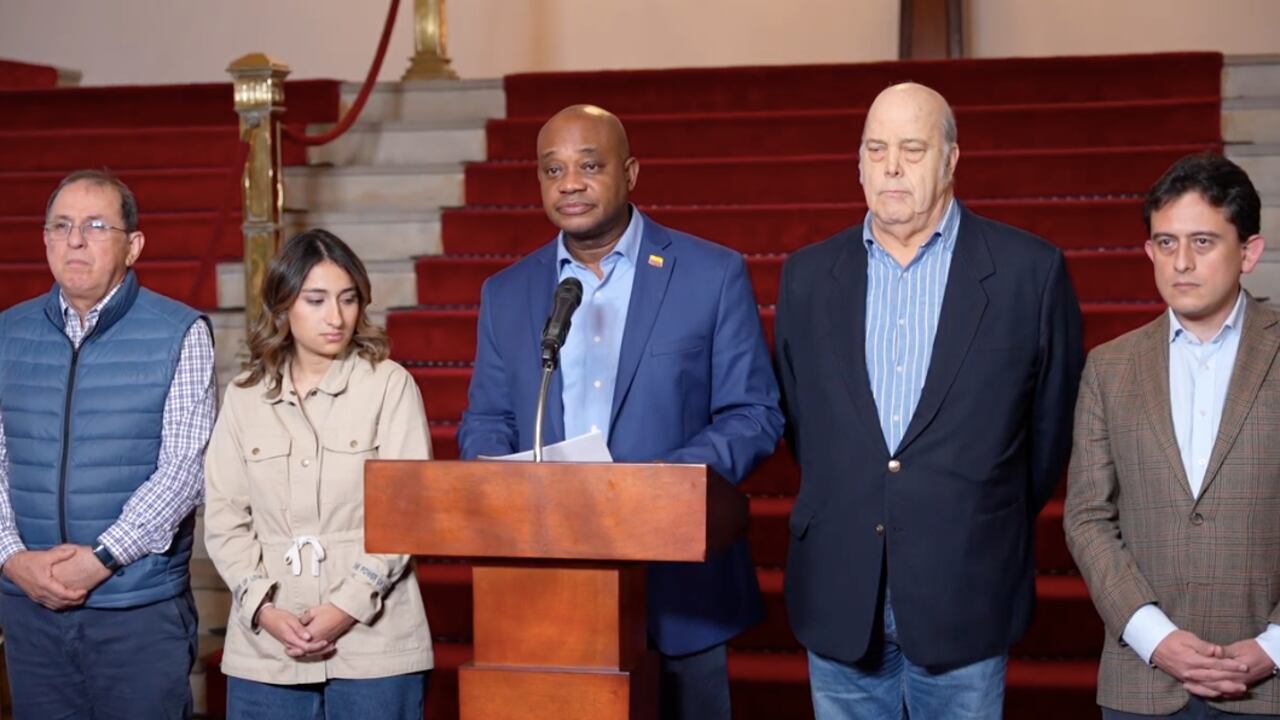 El canciller Luis Gilberto Murillo, este domingo, en Bogotá.
